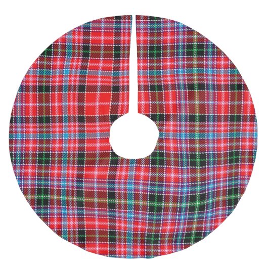 Aberdeen Christmas Tree Skirt Polyester Weihnachtsbaumdecke (Vorderseite)