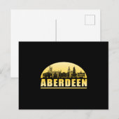 Aberdeen City Cityscape Skyline Funny Gift Idee Postkarte (Vorne/Hinten)