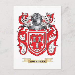 Aberdeen Coat of Arms (Familienwappen) Postkarte
