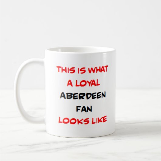 aberdeen fan, loyal kaffeetasse (Links)