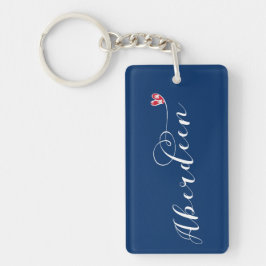 Aberdeen Flag Heart, Aberdonian Schlüsselanhänger