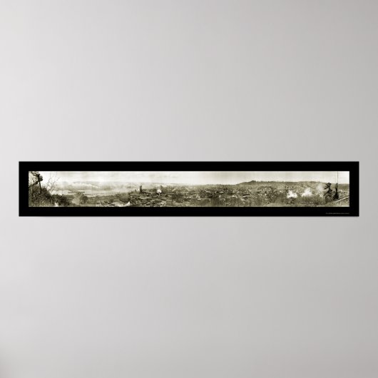 Aberdeen Grays Harbor Foto 1912 Poster (Vorne)