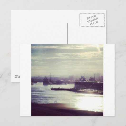 Aberdeen Harbor Postkarte (Vorne/Hinten)