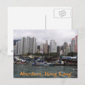 Aberdeen, Hongkong Postkarte (Vorne/Hinten)