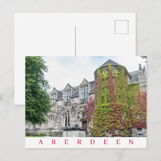 Aberdeen im Herbst Postkarte (Vorne/Hinten)