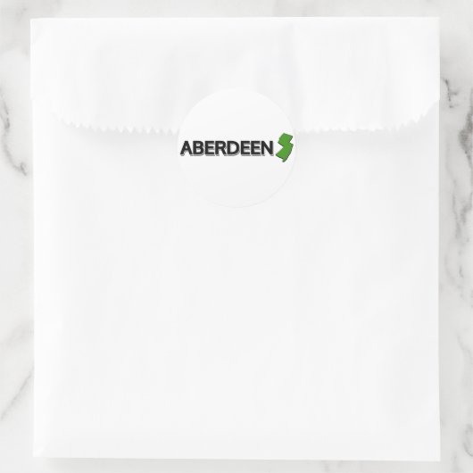 Aberdeen, New Jersey Runder Aufkleber (Tasche)