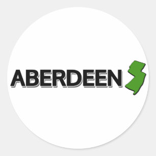 Aberdeen, New Jersey Runder Aufkleber