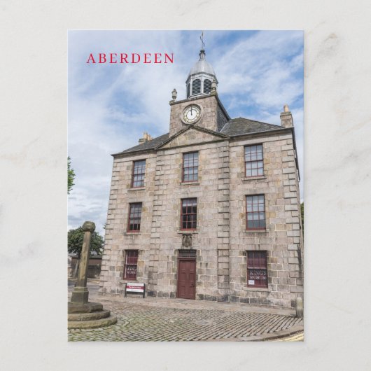 Aberdeen Old Townhouse Aussicht Postkarte (Vorderseite)