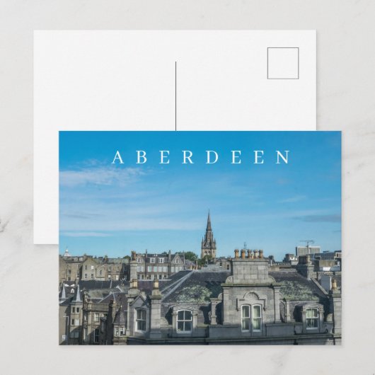 Aberdeen Panoramaaussicht Postkarte (Vorne/Hinten)