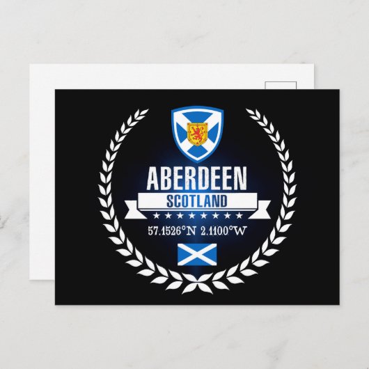 Aberdeen Postkarte (Vorne/Hinten)