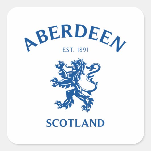 ABERDEEN QUADRATISCHER AUFKLEBER (Vorderseite)