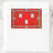 Aberdeen Rechteckiger Aufkleber (Tasche)