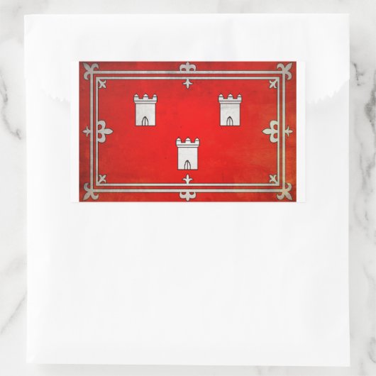 Aberdeen Rechteckiger Aufkleber (Tasche)