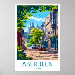 Aberdeen Reise Ski National Poster Park Vintage