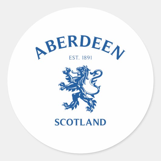 ABERDEEN RUNDER AUFKLEBER (Vorderseite)