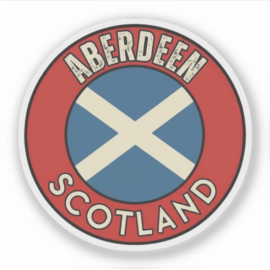 Aberdeen, Schottland Aufkleber (Vorderseite)