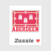 Aberdeen, SCOTLAND Aufkleber (Blatt)
