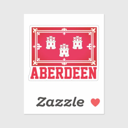 Aberdeen, SCOTLAND Aufkleber (Blatt)