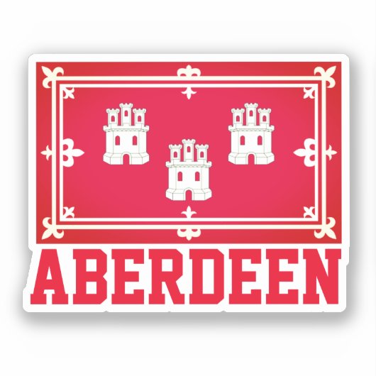 Aberdeen, SCOTLAND Aufkleber (Vorderseite)