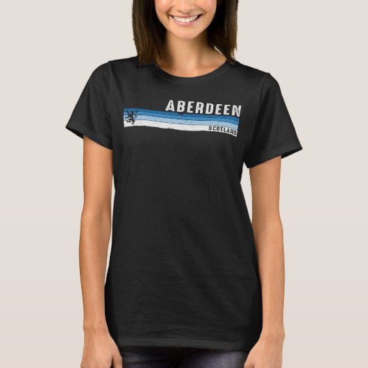 Aberdeen Scotland Scottish Pride Iconic Souvenir G T-Shirt (Vorderseite)