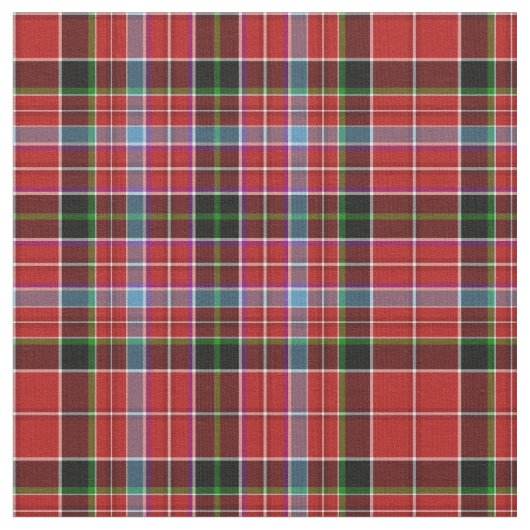 Aberdeen Scotland Tartan Red Kariert Stoff (Nahaufnahme)