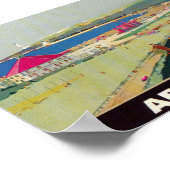 Aberdeen Scotland Vintage Travel Poster (Ecke)