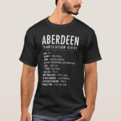 Aberdeen Scottish Slang Translation Guide & Scotla T-Shirt (Vorderseite)