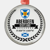 Aberdeen Silbernes Ornament (Vorne)