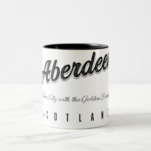 Aberdeen "Silver City with the Golden Sands" Zweifarbige Tasse