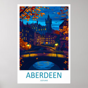 Aberdeen Ski Vintage Park Nationales Reiseposter Poster
