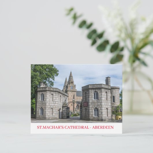 Aberdeen St.Machar Cathedral Aussicht Postkarte (Stehend Vorderseite)
