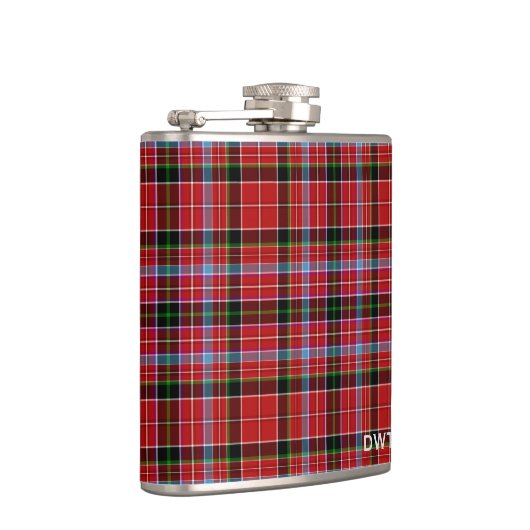 Aberdeen Tartan Monogram Flachmann (Rechts)
