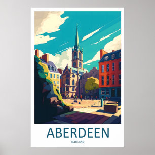 Aberdeen Vintage-Reiseposter Ski Nationalpark Poster