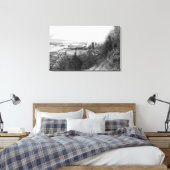 Aberdeen, WA Town View Mill und Harbour Fotograp Leinwanddruck (Insitu (Schlafzimmer))