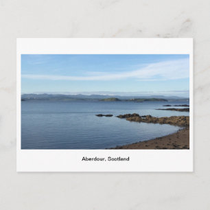 Aberdour an einem hellen Tag Postkarte