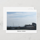Aberdour Harbour an einem hellen Tag Postkarte (Vorne/Hinten)