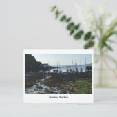 Aberdour Harbour bei Morgendämmerung Postkarte (Stehend Vorderseite)