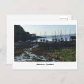 Aberdour Harbour bei Morgendämmerung Postkarte (Vorne/Hinten)