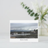 Aberdour Harbour - Boote bei Ebbe Postkarte (Stehend Vorderseite)
