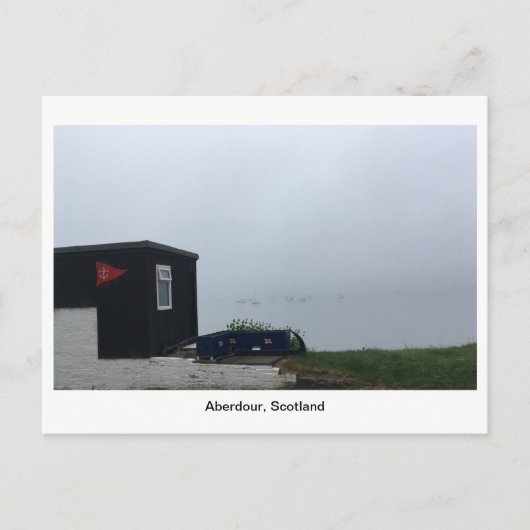 Aberdour Harbour Hut Postkarte (Vorderseite)