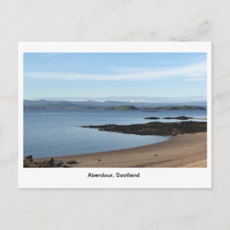 Aberdour Harbour - Strand am schönen Morgen Postkarte