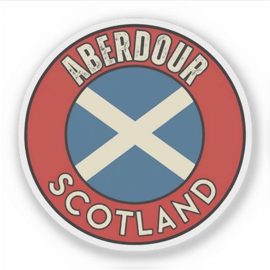 Aberdour, Schottland Aufkleber (Vorderseite)