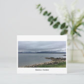 Aberdour, Schottland - Cloudy Beach Postkarte (Stehend Vorderseite)