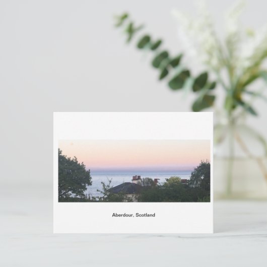 Aberdour Sunset Postkarte (Stehend Vorderseite)