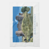 Abergavenny Eisenbahn-Plakat Geschirrtuch (Vertikal)