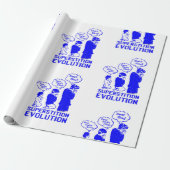 Aberglaube-Evolution lustig Geschenkpapier (Ungerollt)