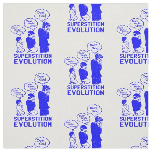 Aberglaube-Evolution lustig Stoff (Muster)