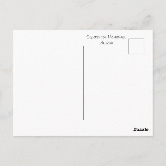 Aberglaube Postkarte (Rückseite)