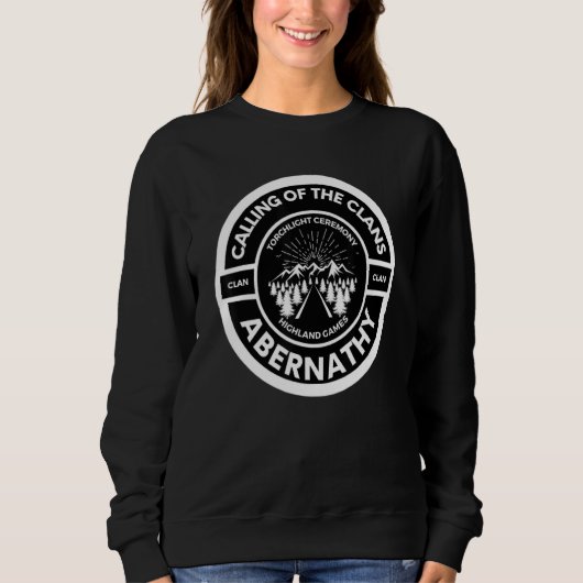 Abernathy Clan Scottish Torch Light Ceremony Highl Sweatshirt (Vorderseite)