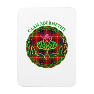 Abernethy Scottish Tartan Celtic Thistle Magnet